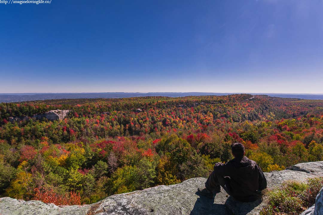 castle point carriage road fall foliage view